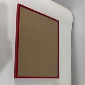 Red picture frame